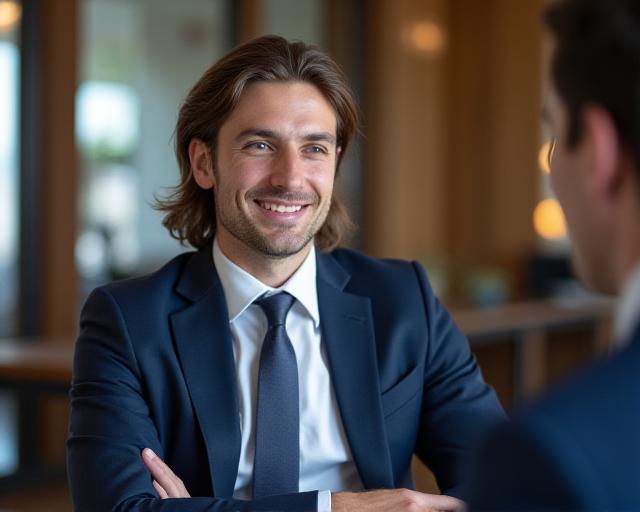 Consulente HR di Primavera spiega i piani strategici ad un cliente